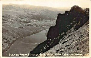 MONTANA~SCENES FROM BILLINGS-RED LODGE-COOK CITY HWY~1930s REAL PHOTO POSTCARD