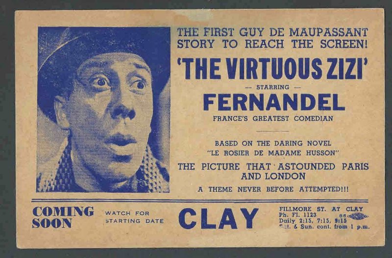 Ca 1950 Fernandel In The Virtuos Zizi Famous French Comedian Guy De See Info