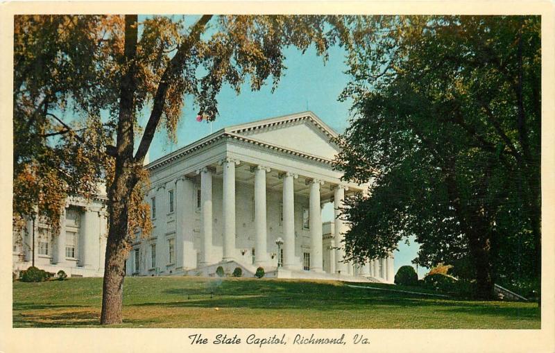 State Capitol Richmond Virginia VA Postcard