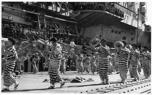 Parade Japanese Dancers, photograph Writing on back 