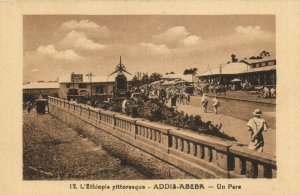 PC ETHIOPIA, ADDIS-ABEBA, UN PARE, Vintage Postcard (B41174)