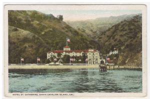 Hotel St Catherine Catalina Island California 1920c postcard