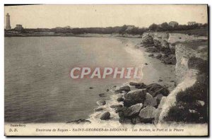 Old Postcard surroundings Royan Saint Georges De Didonne The Rocks The Harbor...