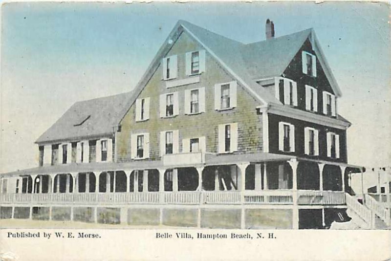 NH, Hampton Beach, New Hampshire, Belle Villa Hotel, Exterior, Morse