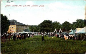 Vintage Massachusetts Postcard - Taunton  - Bristol County Fair Grounds