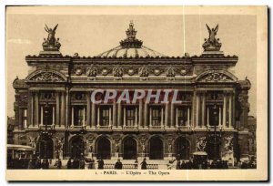 Old Postcard The Paris Opera