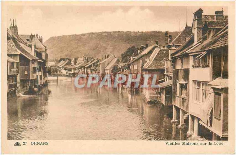 Old Postcard Ornans Old Houses on the Loue