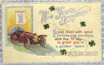 New Years Eve Postcard Post Cards Old Vintage Antique  