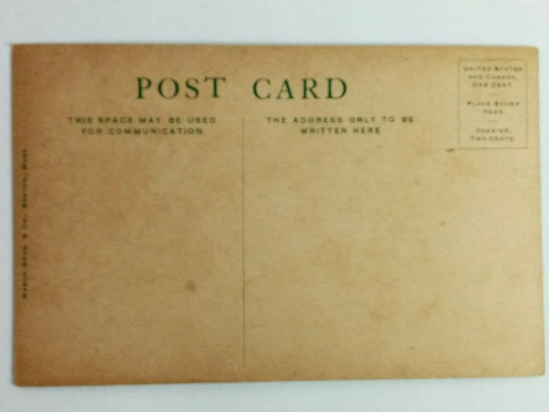 Postal antigua década de 1910 Bates Hall Public Library Boston ...