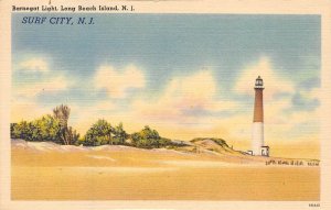 Surf City New Jersey Barnegat Light,  Long Beach Island, Vintage Postcard U17926