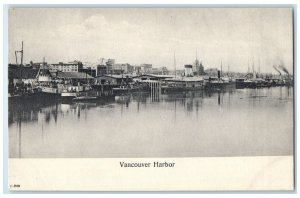 c1910's Vancouver Harbor Steamer Boat Vancouver British Columbia Canada Postcard