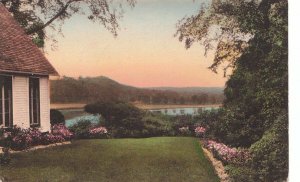 Postcard Looking North from Baptist Hill Henry Wardner Place Windsor VT