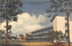 Coral Gables Florida birds eye view new University of Miami antique pc Z19651