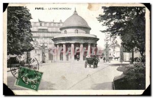 Old Postcard Paris Parc Monceau