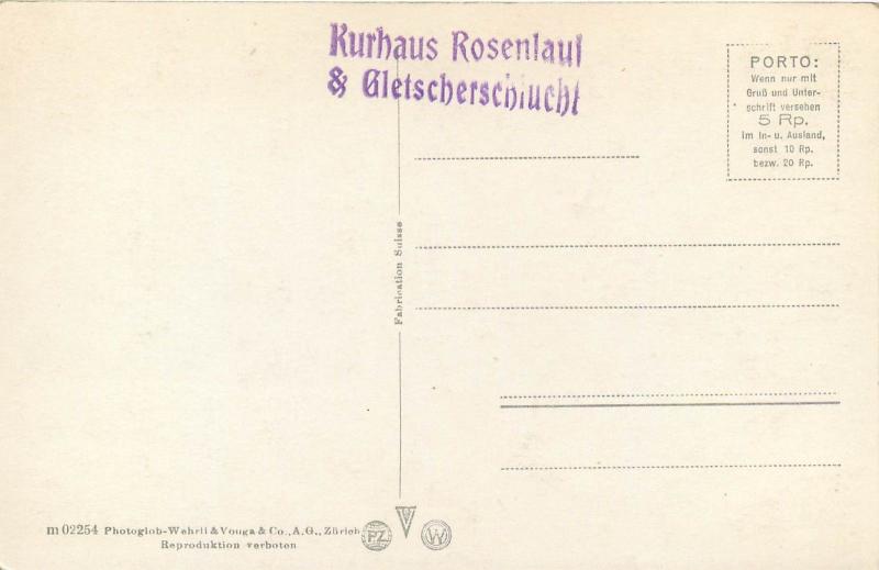 Austria Rosenlaui Dossen Well und Wetterhorn mountains peak