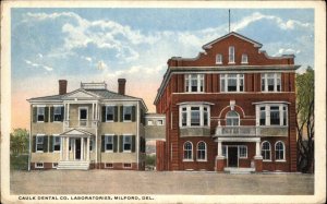 Milford Delaware DE Chaulk Dental Co Laboratory c1920 Postcard