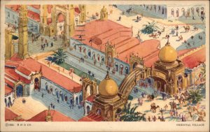 Chicago Illinois IL 1933 World's Fair Oriental Village Vintage Postcard