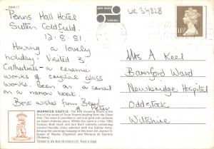 uk34828 red drawing room warwick castle uk