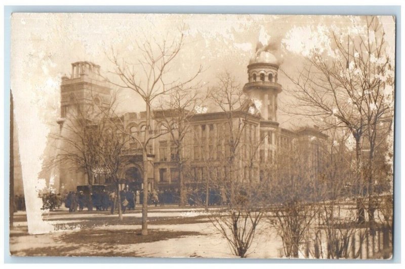 c1910's Masten Park High School View Buffalo New York NY RPPC Photo Postcard