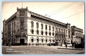 Mexico City Mexico Postcard Post Office Palace c1920's Antique RPPC Photo