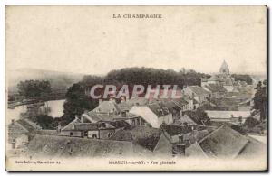 Old Postcard Champagne Mareuil-sur-Ay Vue Generale