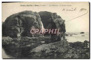 Old Postcard Holy Cross of Life Rocks the rock breakthrough