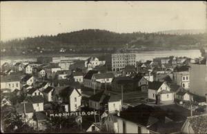 Marshfield OR General View c1915 Real Photo Postcard