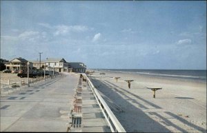 New Smyrna Beach FL Beach View 1950s-60s Vintage Postcard