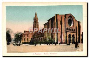 Postcard Old Toulouse Basilique Saint Sernin