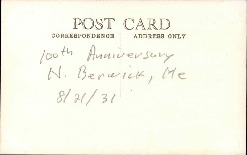 North Berwick ME EB Brown Florist Parade Float Car License Plate 100th Anniv RP