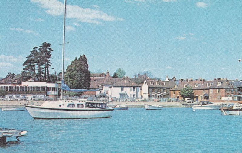 Palmena Ship in Hamble From The River Hampshire 1980s Postcard