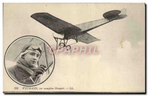 Old Postcard Jet Aviation Weymann on monoplane Nieuport