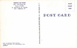 St Petersburg FL Pronto Car Wash Duo View Postcard