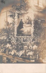 Chicago Illinois Church Interior Decor Real Photo Postcard AA109785