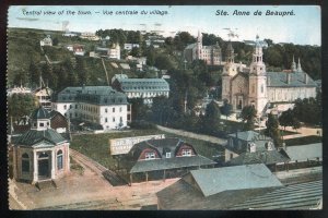 h3369 - STE. ANNE BEAUPRE Quebec Postcard 1915 Central View