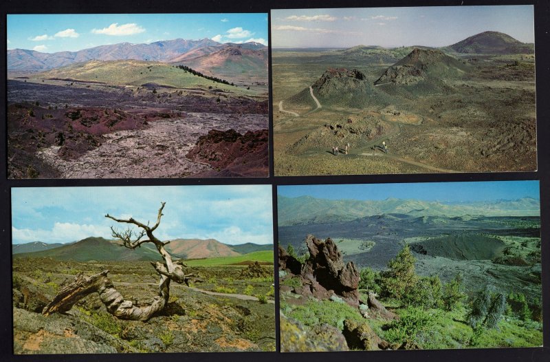 Lot of 5 Idaho Images of  Craters of the Moon National Monument ~ Chrome