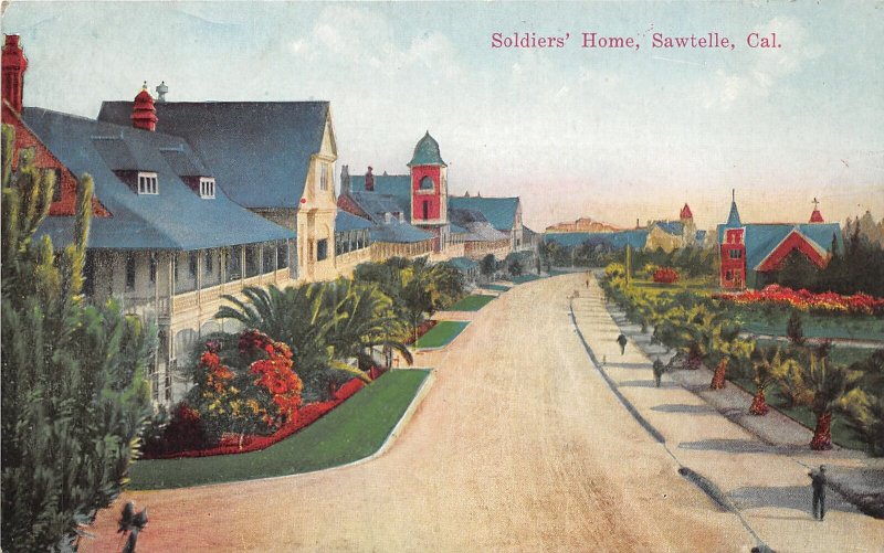 G26/ Sawtelle California Postcard c1910 Soldiers Home Homes