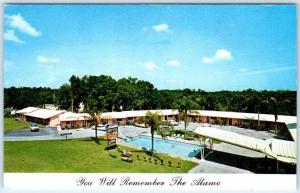 SILVER SPRINGS, Florida  FL   Roadside ALAMO MOTEL  ca 1950s-60s  Postcard