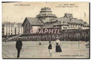 Old Postcard Tennis Saint Malo Grand Casino News