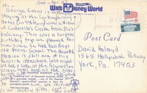 Ghostly Musicians at Haunted Castle - Walt Disney World FL, Florida - pm 1974