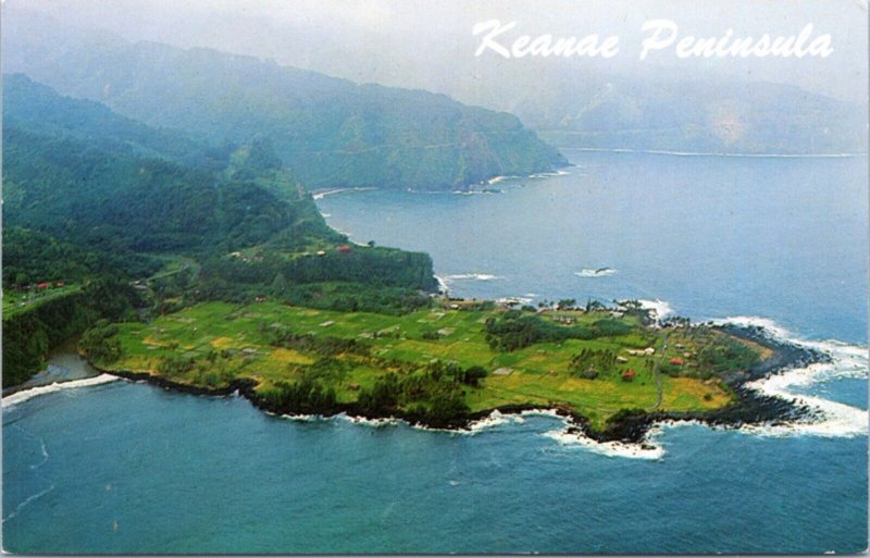 Postcard HI Keanae Peninsula, Maui Coastline