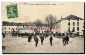 Postcard Dijon Old Quarter Delaborde 8th Squadron of the Army Train