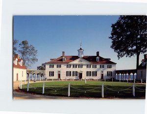 Postcard The West Front of Mount Vernon Virginia USA