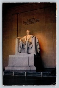 c1958 Lincoln Statue in Washington DC 3c Horticulture Vintage Postcard 0837