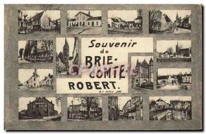 Old Postcard Souvenir De Brie Comte Robert