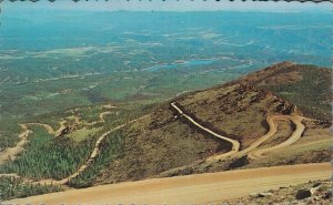 USA Pikes Peak Highway Colorado Vintage Postcard 07.72