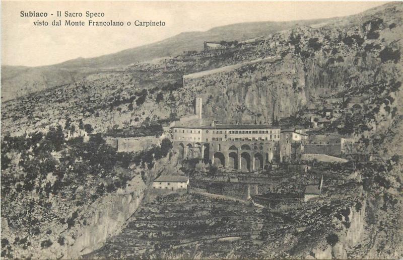 Lot 9 postcards Subiaco il Sacro Speco Shrine of the Sacred Cave of St. Benedict