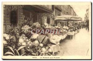 Old Postcard The Nice Marche aux Fleurs