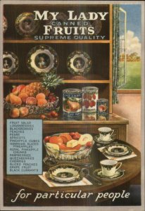 Food - My Lady Canned Fruits Angus Watson Co Newcastle Upon Tyne Postcard