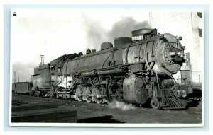 UP Union Pacific #5501 Railroad Train RPPC Real Photo Postcard Trimmed Ogden UT